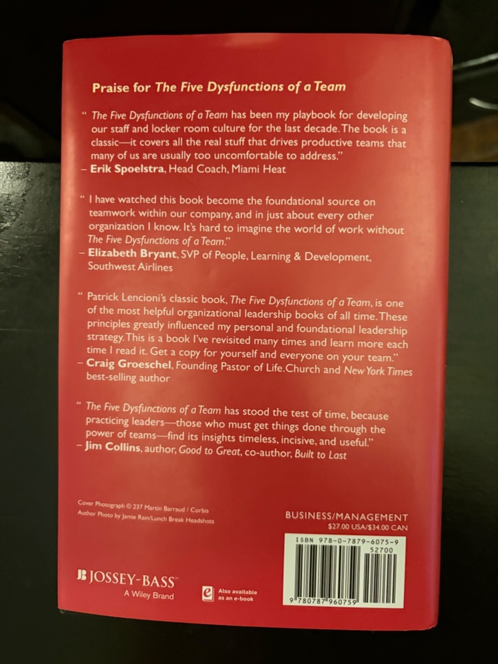 5 Hardcover Book Set - Patrick Lencioni - Picture 4 of 10